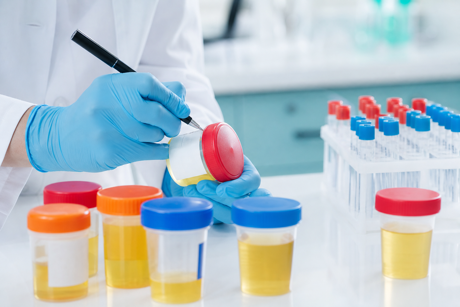 Contenitori sterili per la raccolta delle urine